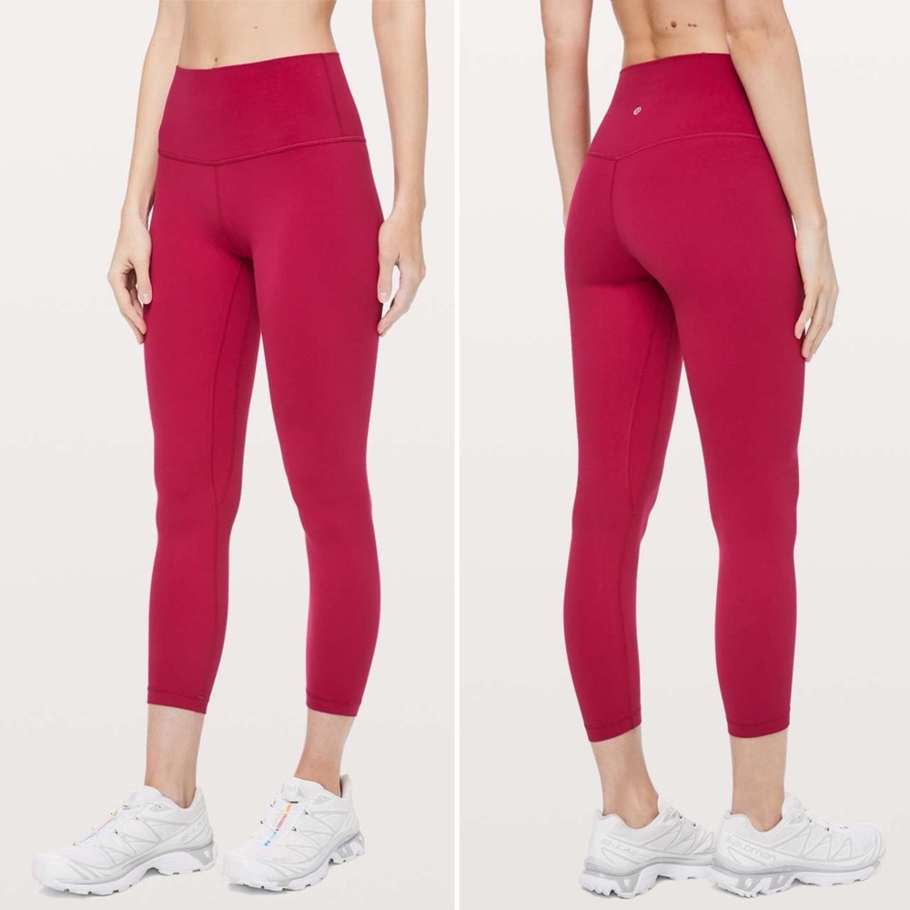 Lululemon 🍋 Align 7/8 25” Leggings in Ruby Red Lululemon Pant
